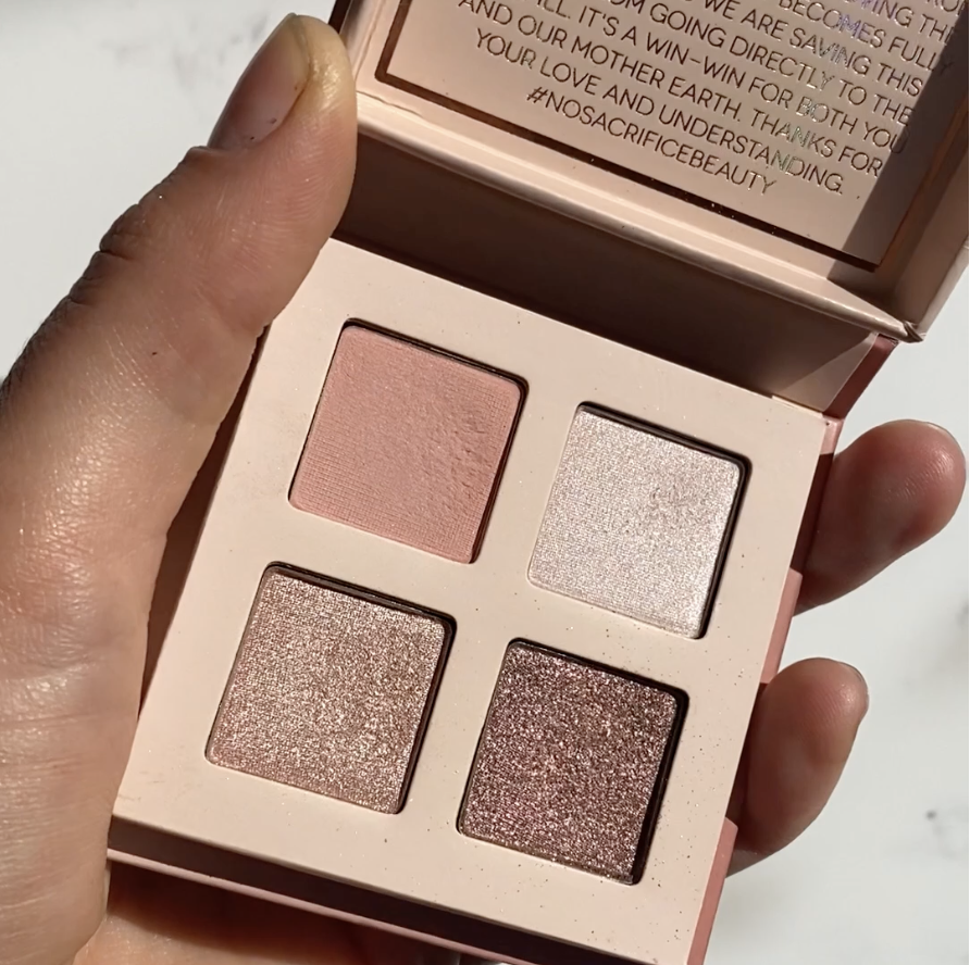 ATHR BEAUTY 4色粉晶寶石柔滑眼影盤