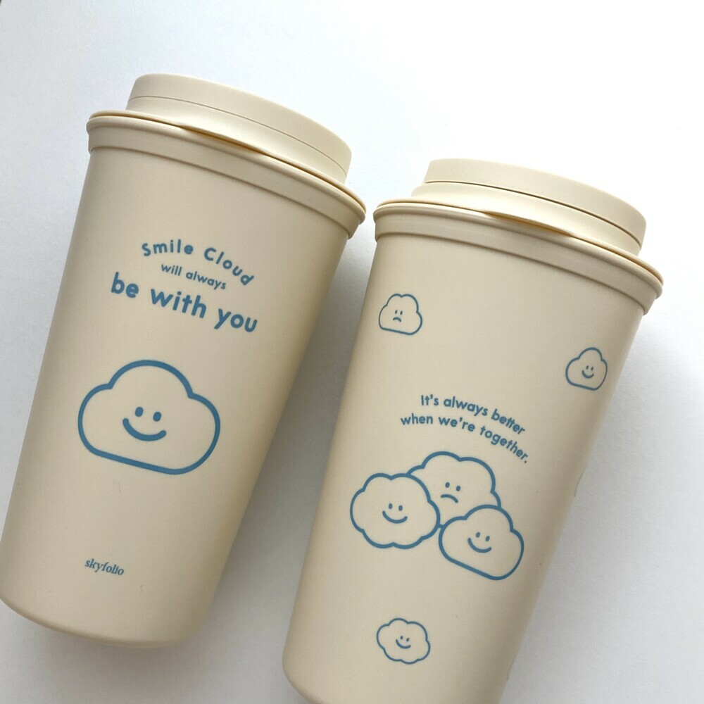 Skyfolio - smile cloud tumbler｜2 types