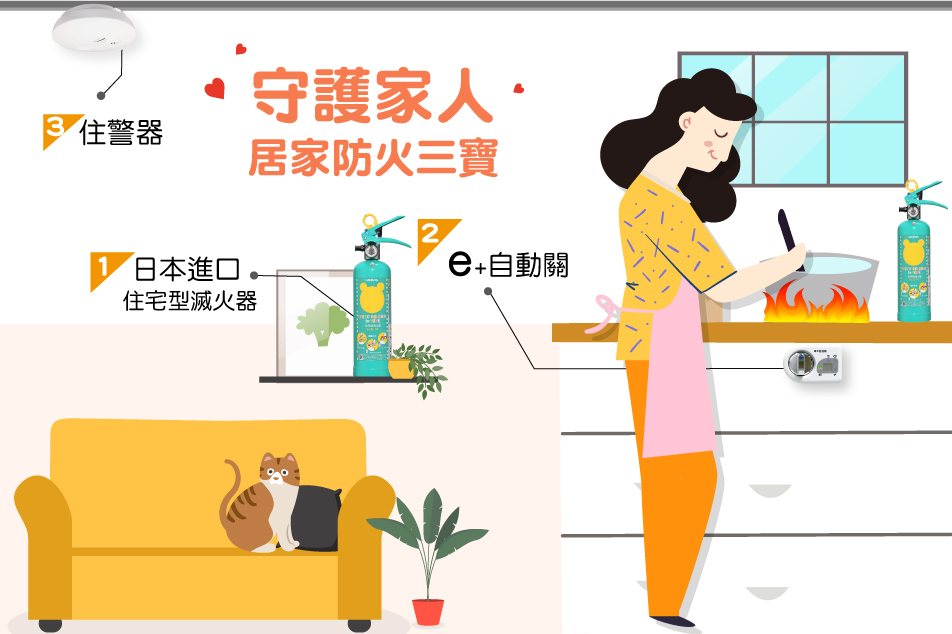如何做好居家防火準備？備妥防火三寶遠離火災危機
