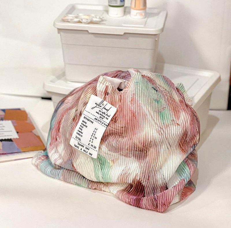 Wylla 泰國手做百摺背袋 乾燥玫瑰