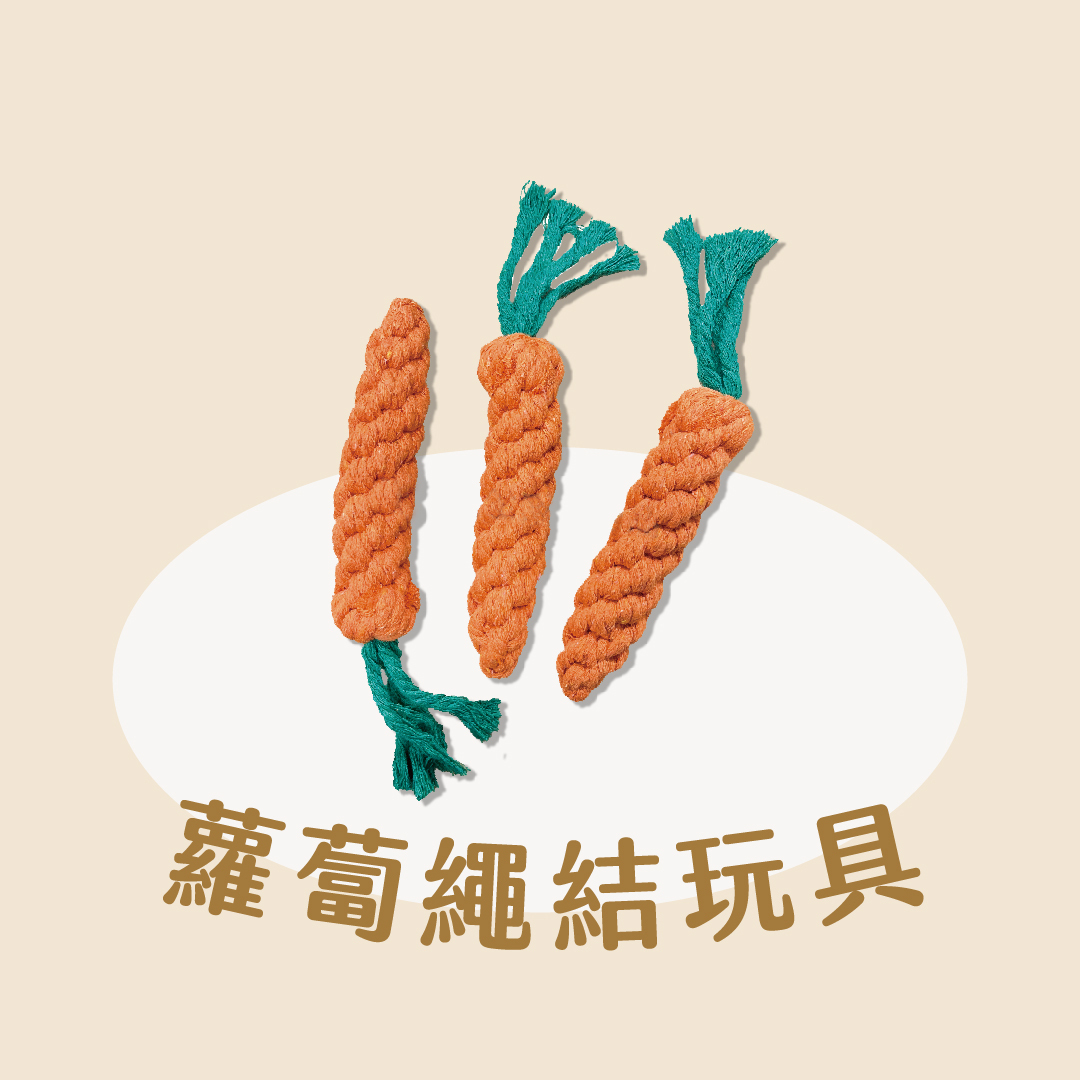 寵物棉繩玩具 胡蘿蔔造型