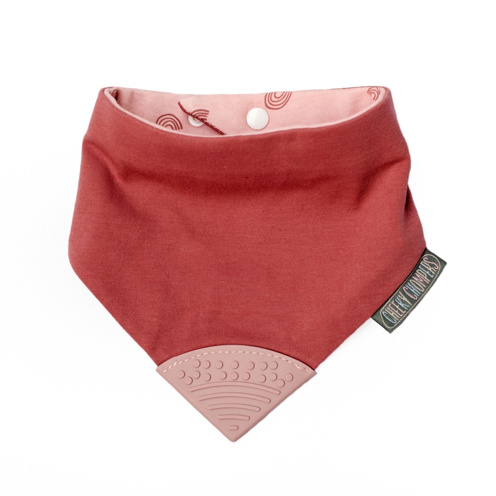 Cheeky Chompers-Neckerchew 咬咬兜-玫粉彩虹