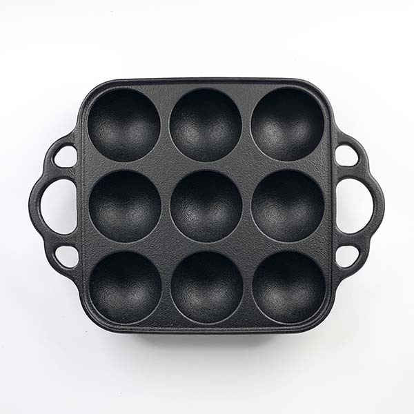 【鳳文堂】章魚燒鑄鐵方形烤盤