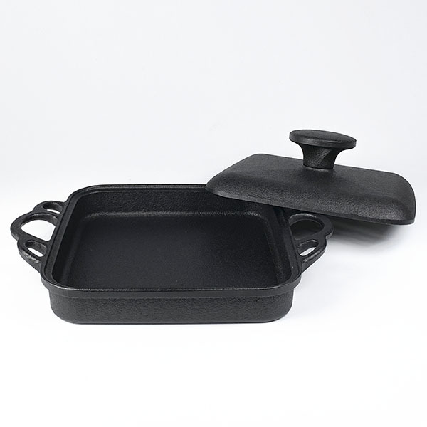 【鳳文堂】方形鑄鐵鍋