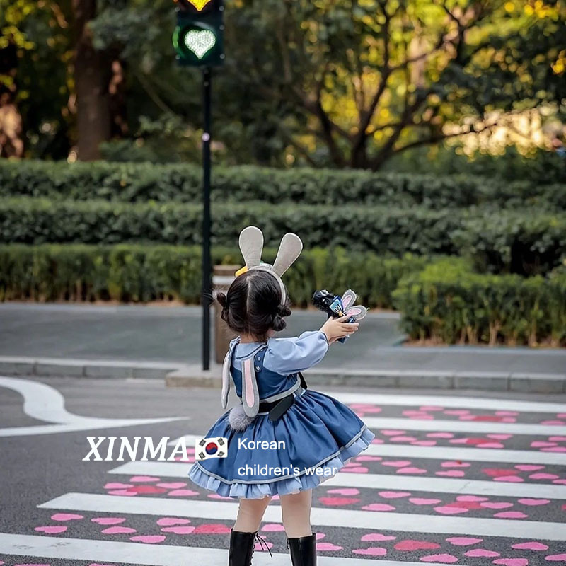 rabbit cop dress set