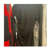 [S] KARL LAGERFELD LOGO TAPE SIDE RUCHED DRESS,BLACK, LD2HA919-BLK [FINAL SALE] (SKL477)