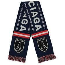 FBG05903 BALENCIAGA 藍底白字圍巾 #640924 484B0 (E)