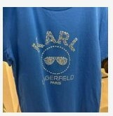 [S] KARL LAGERFELD SPARKLE SUNGLASSES TEE,DEEP FRENCH BLUE, L2WHD021-3GE (SKL478)