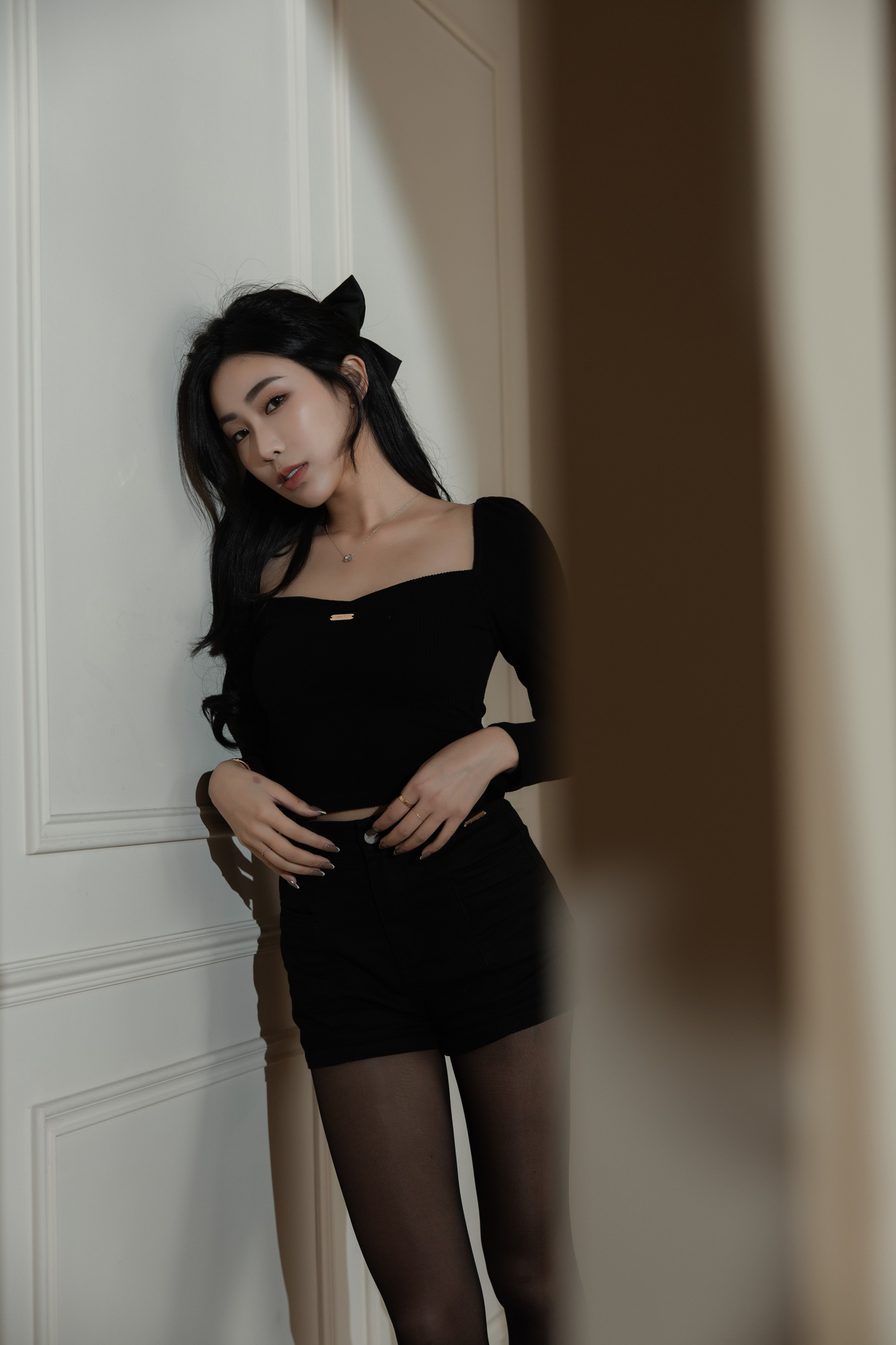 美胸～桃心領磨毛上衣