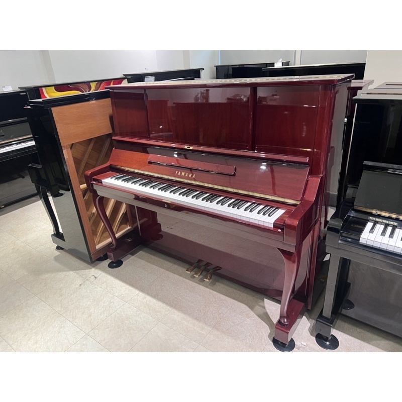 嚴選精品-日本原裝YAMAHA W106 原木色 彎腳鋼琴 頂級鋼琴 中古二手鋼琴 鋼琴展示中心-漢麟樂器 保固3年