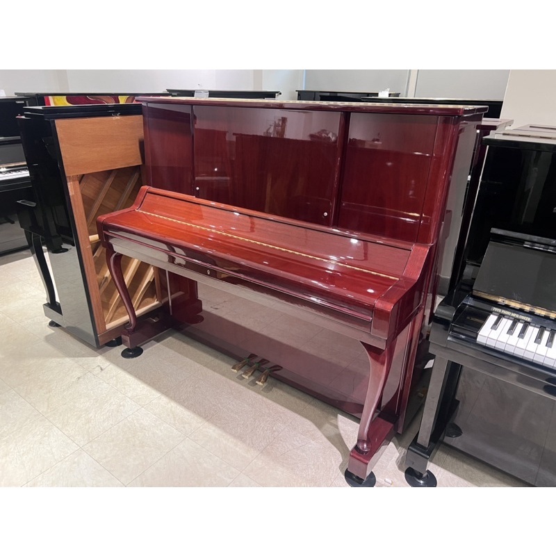 嚴選精品-日本原裝YAMAHA W106 原木色 彎腳鋼琴 頂級鋼琴 中古二手鋼琴 鋼琴展示中心-漢麟樂器 保固3年