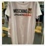 [S] MOSCHINO UNDER BEAR PRINT SHORT SLEEVE T-SHIRT DRESS,WHITE, ZT1916-9003-0001 (SM417)