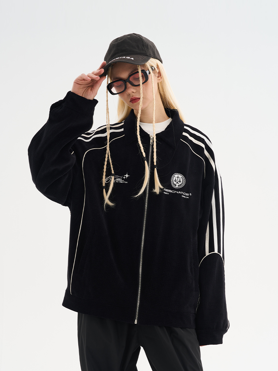 Harsh and Cruel 23SS 撞色拼接翻領燈芯絨外套 HM231050027