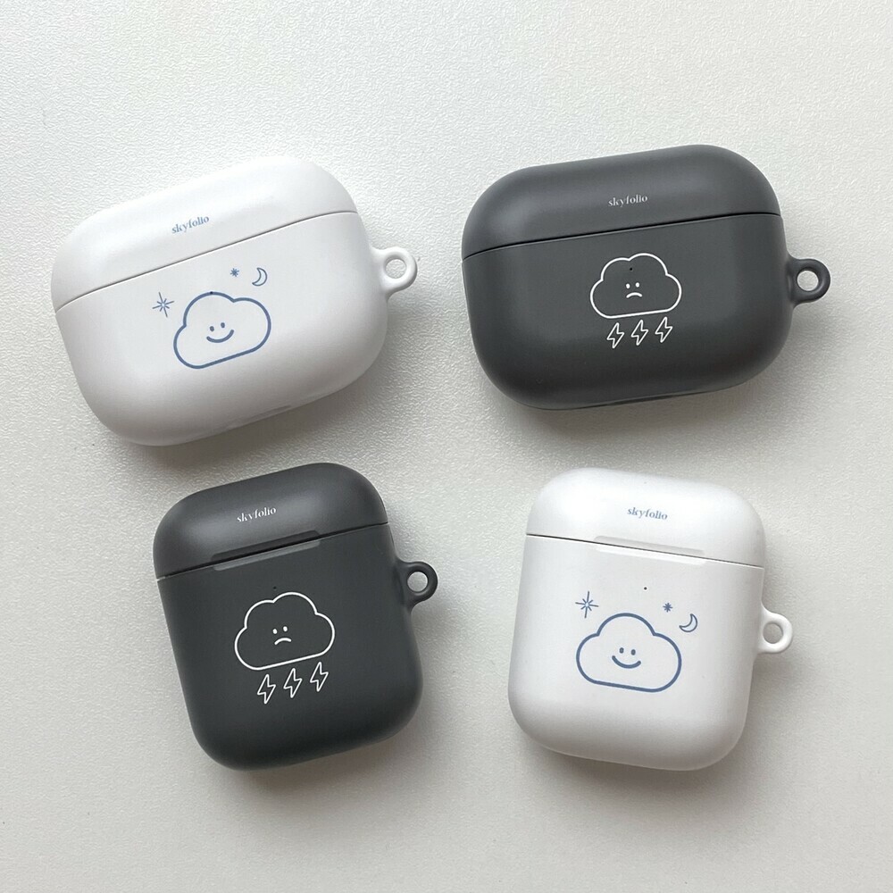 Skyfolio - whiteline cloud AirPods/ AirPods Pro Case