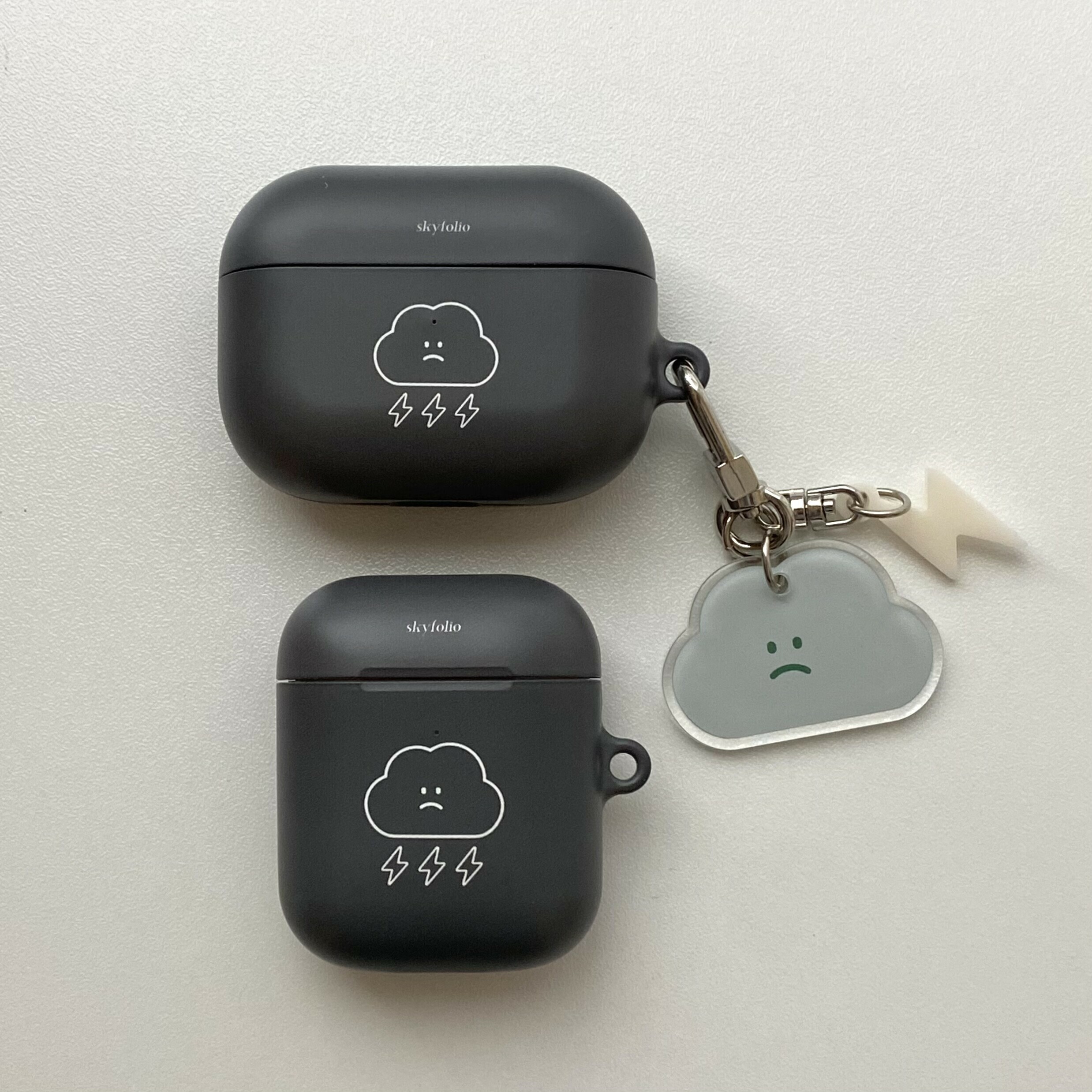 Skyfolio - greyline cloud AirPods/ AirPods Pro Case