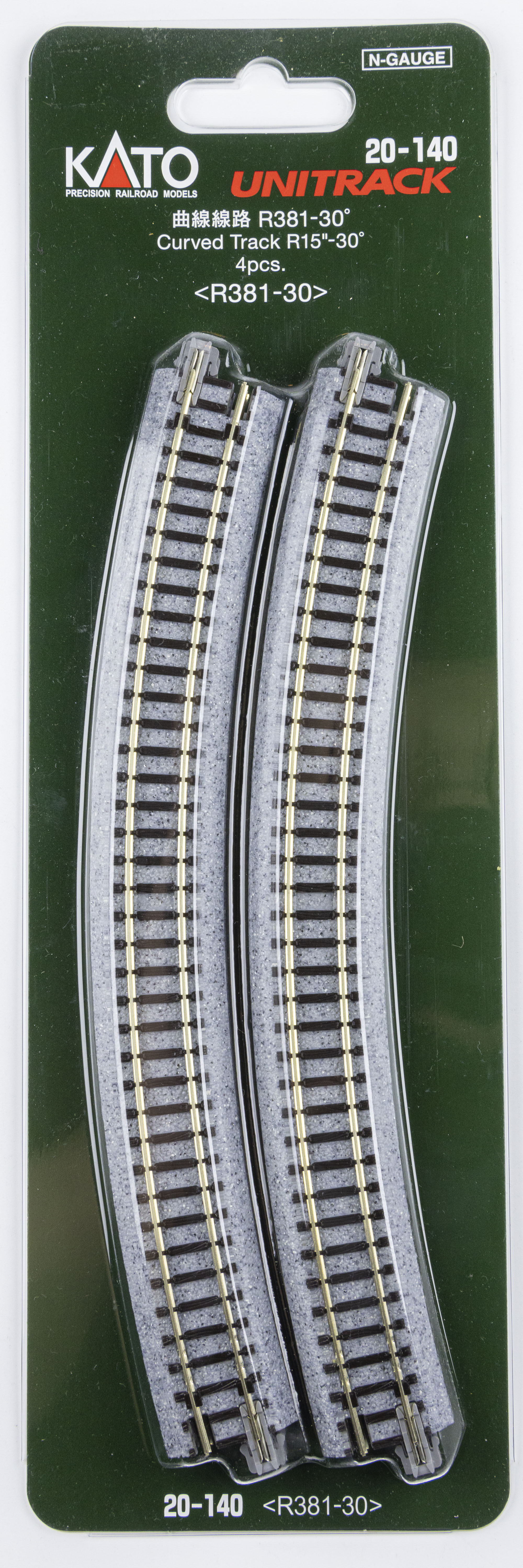 Kato 20-140 N規 R381 30度彎軌