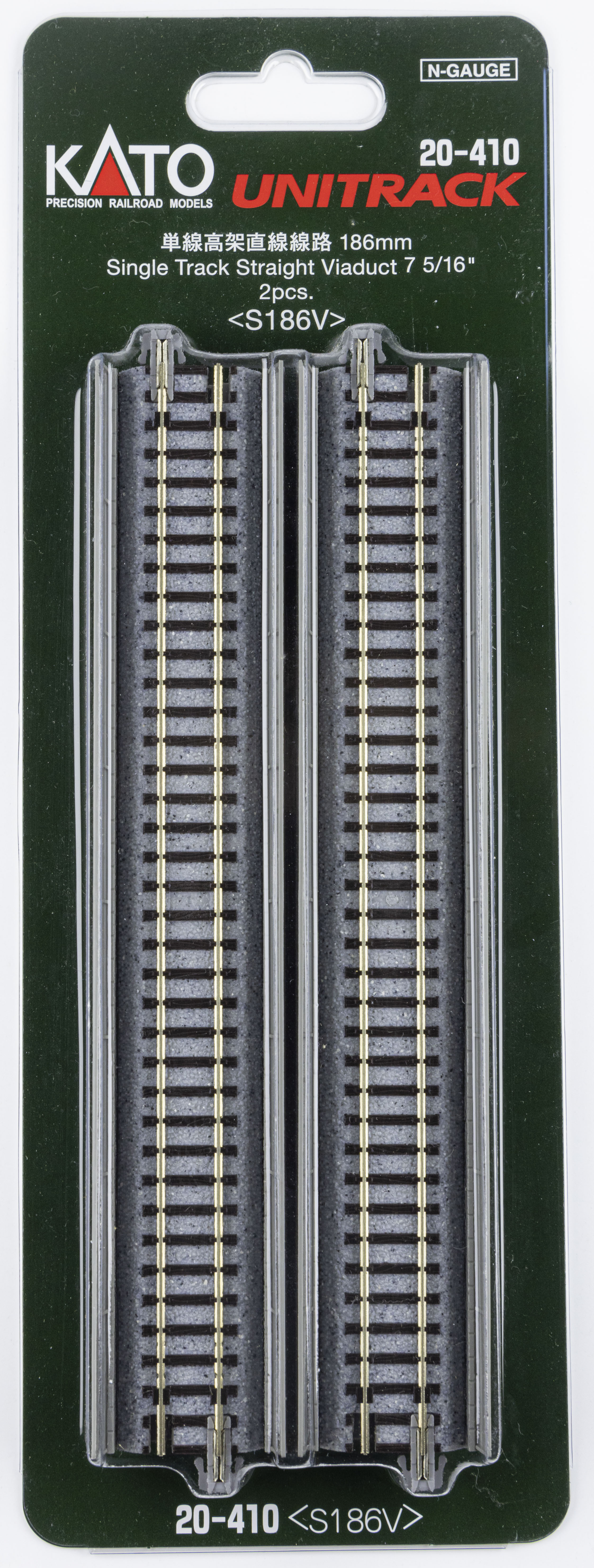 Kato 20-410 N規 186mm 單線高架