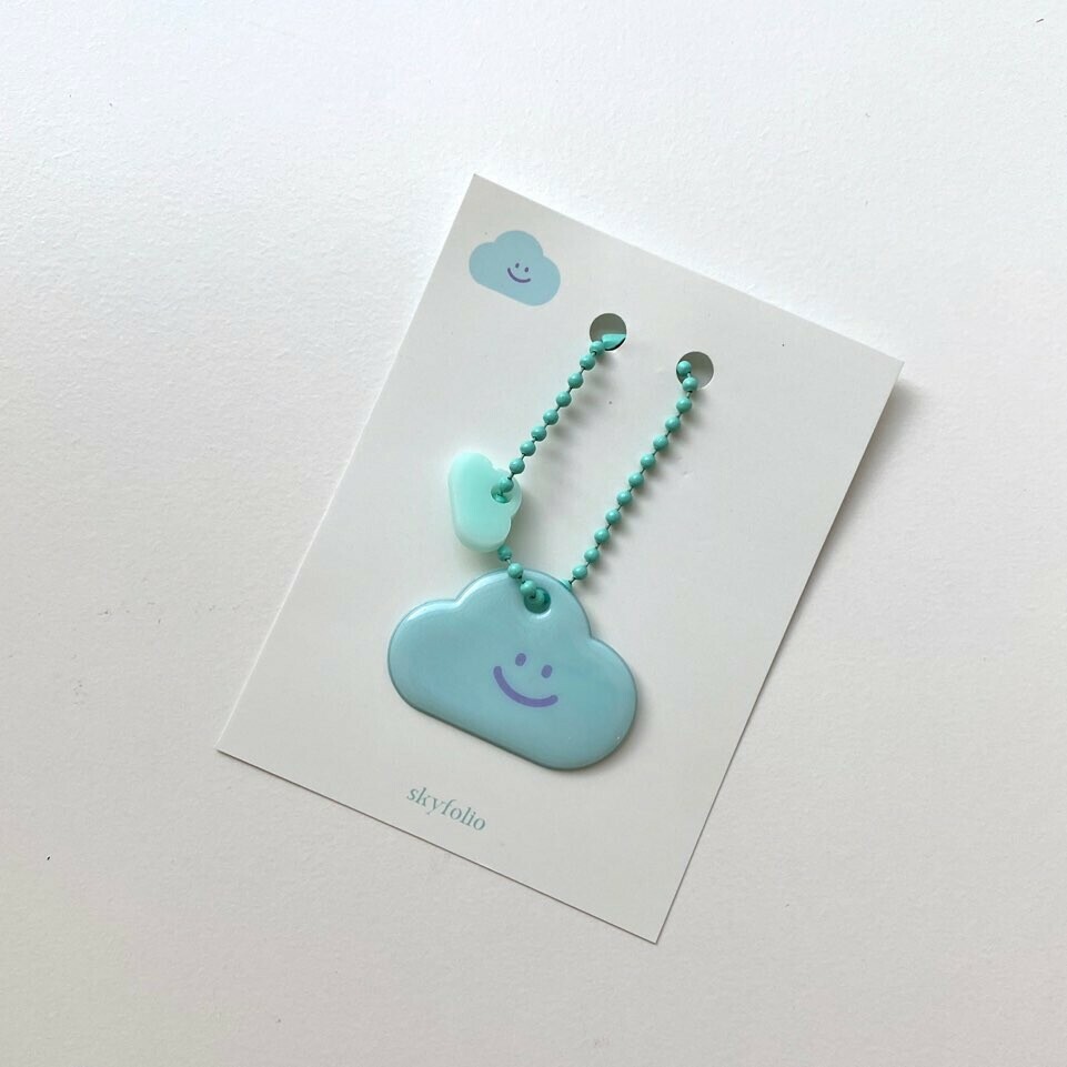 Skyfolio - cloud keyring mint