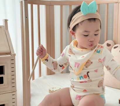 Dot to Dot 環遊Paris系列-舒適居家包屁衣 (連口水肩不連頭飾)