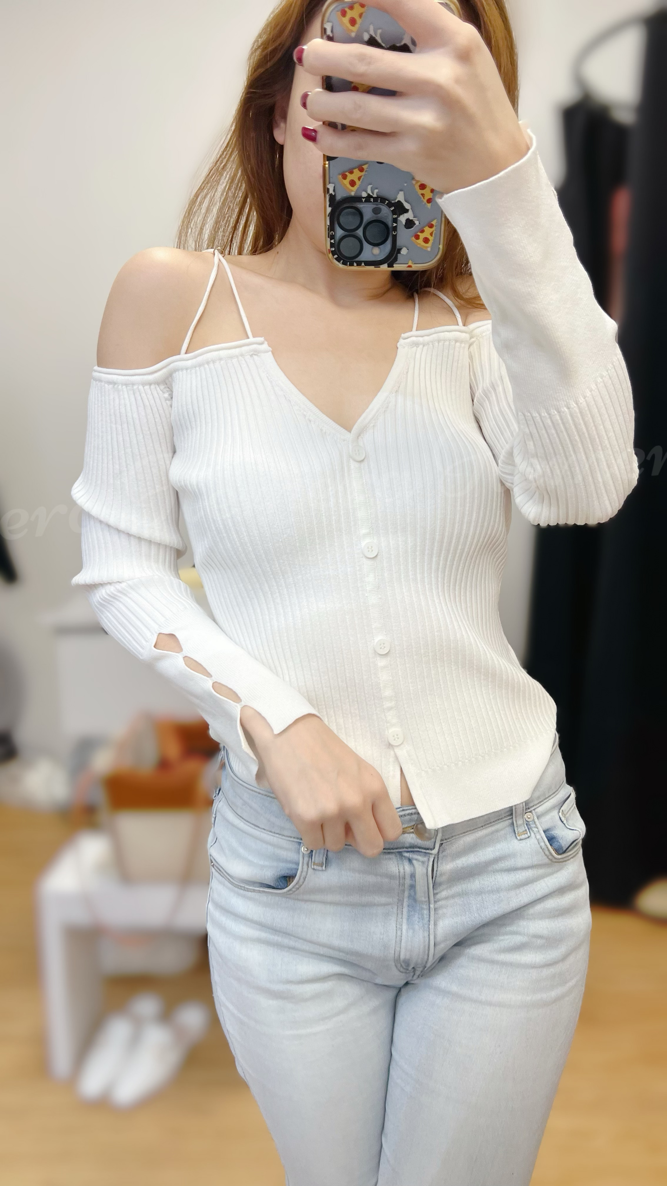 MH020201 Off-shoulder Sexy Cotton Top