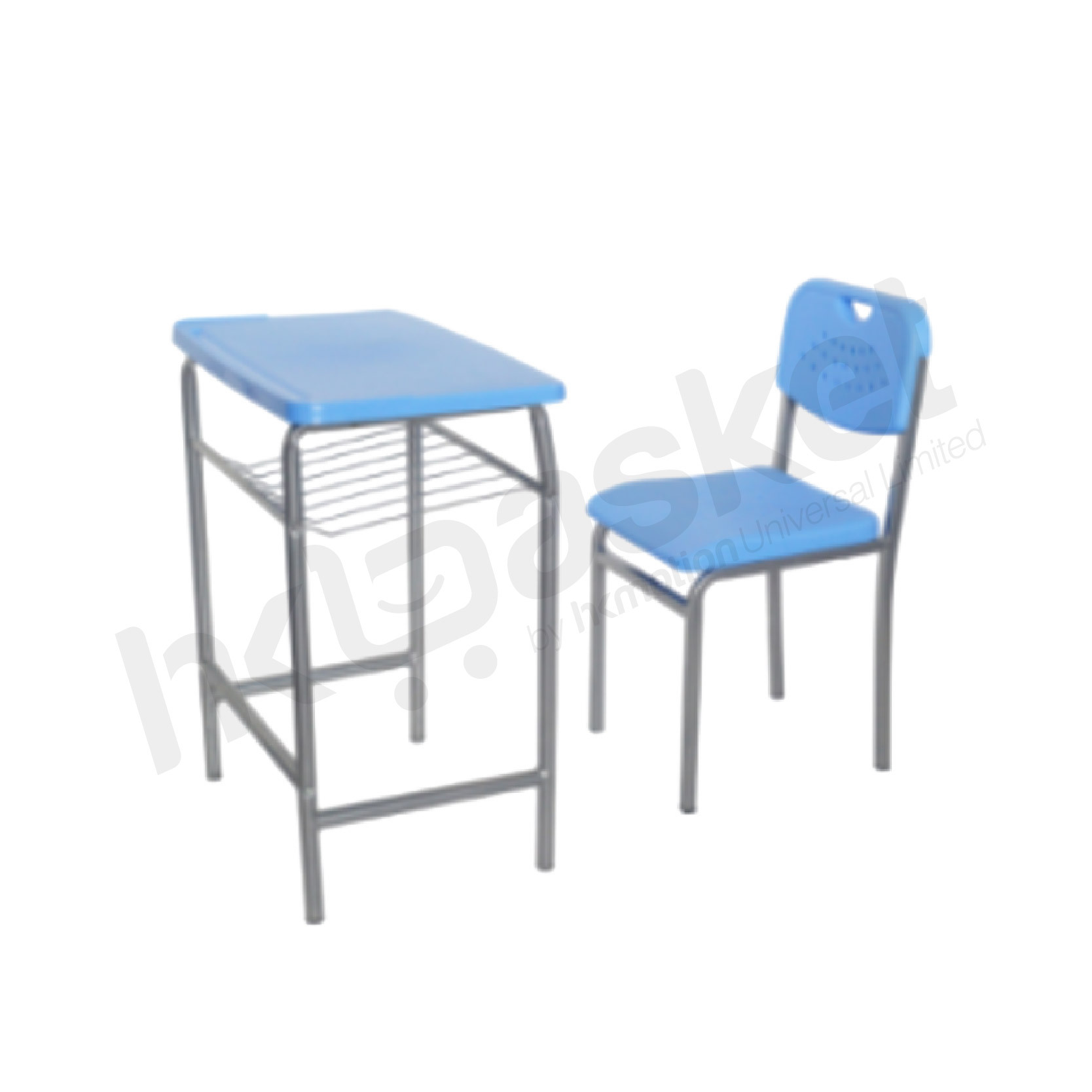 HKpluz Classroom Student Desk and Chair Set - ZDHK01+KZ01