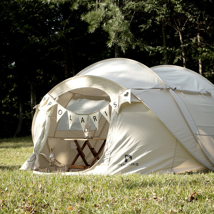 【POLARIS北極星】J-Star 彈出式棉質帳篷