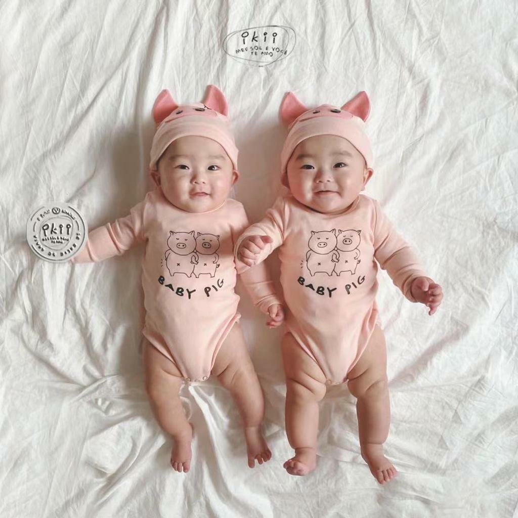 (現貨) ikii豬仔衫仔set (連帽仔)