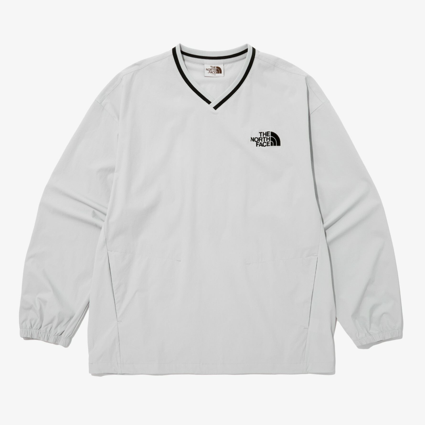 THE NORTH FACE 白標 FIELD CREWNECK 水手V領 大學T 灰 NM5MP06K