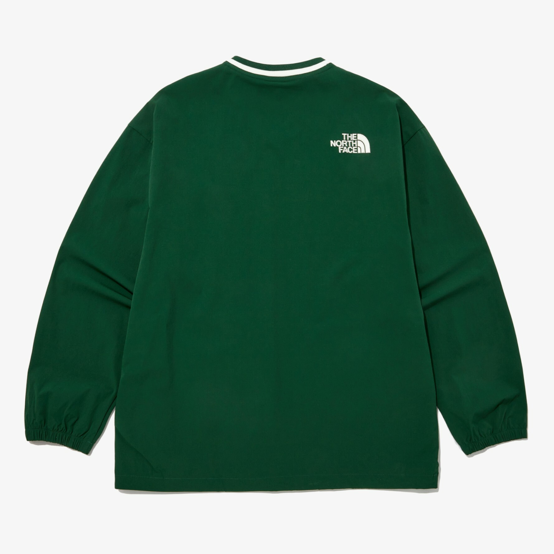 THE NORTH FACE 白標 FIELD CREWNECK 水手V領 大學T 綠  NM5MP06K