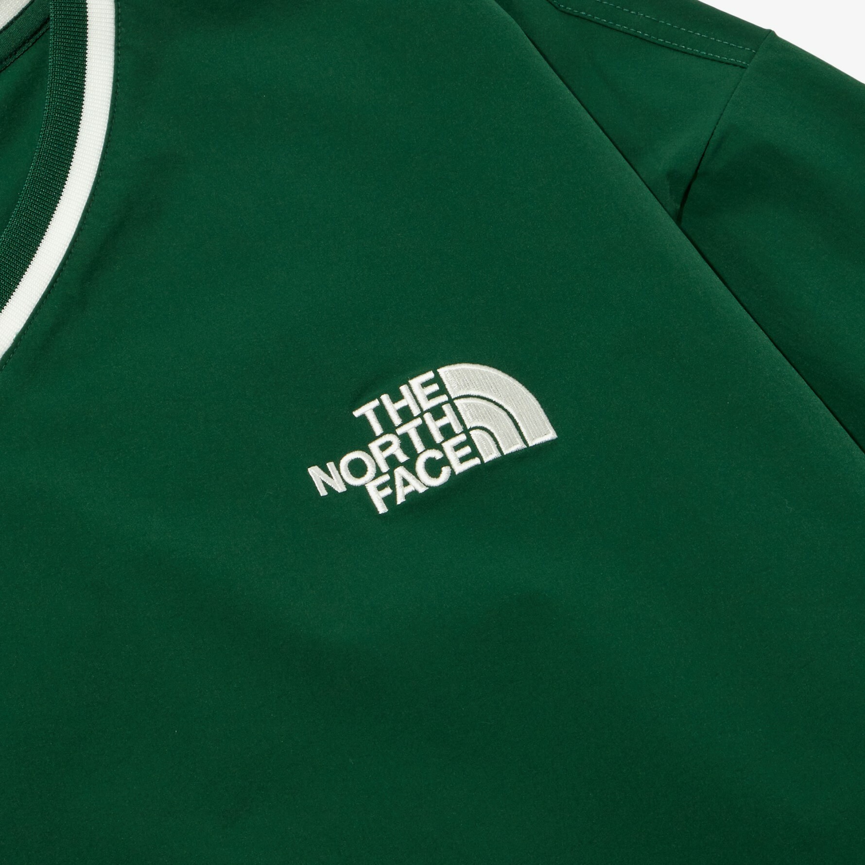 THE NORTH FACE 白標FIELD CREWNECK 水手V領大學T 綠NM5MP06K