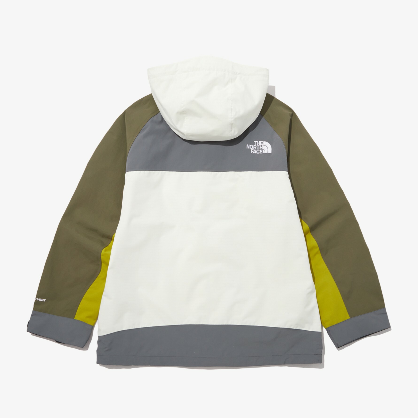 THE NORTH FACE HI MOUNTAIN 連帽外套 拼接 白 大地色 NJ2HP09B