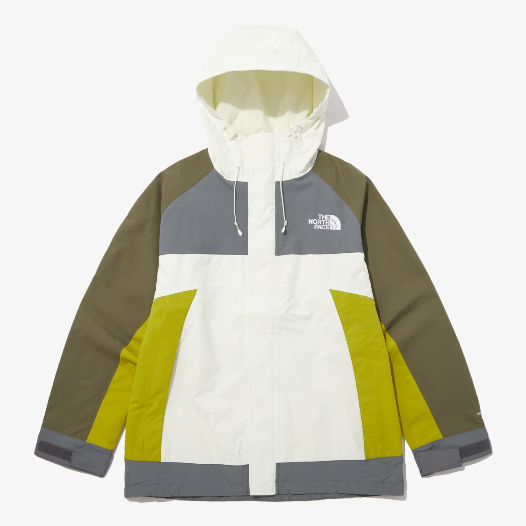THE NORTH FACE HI MOUNTAIN 連帽外套 拼接 白 大地色 NJ2HP09B