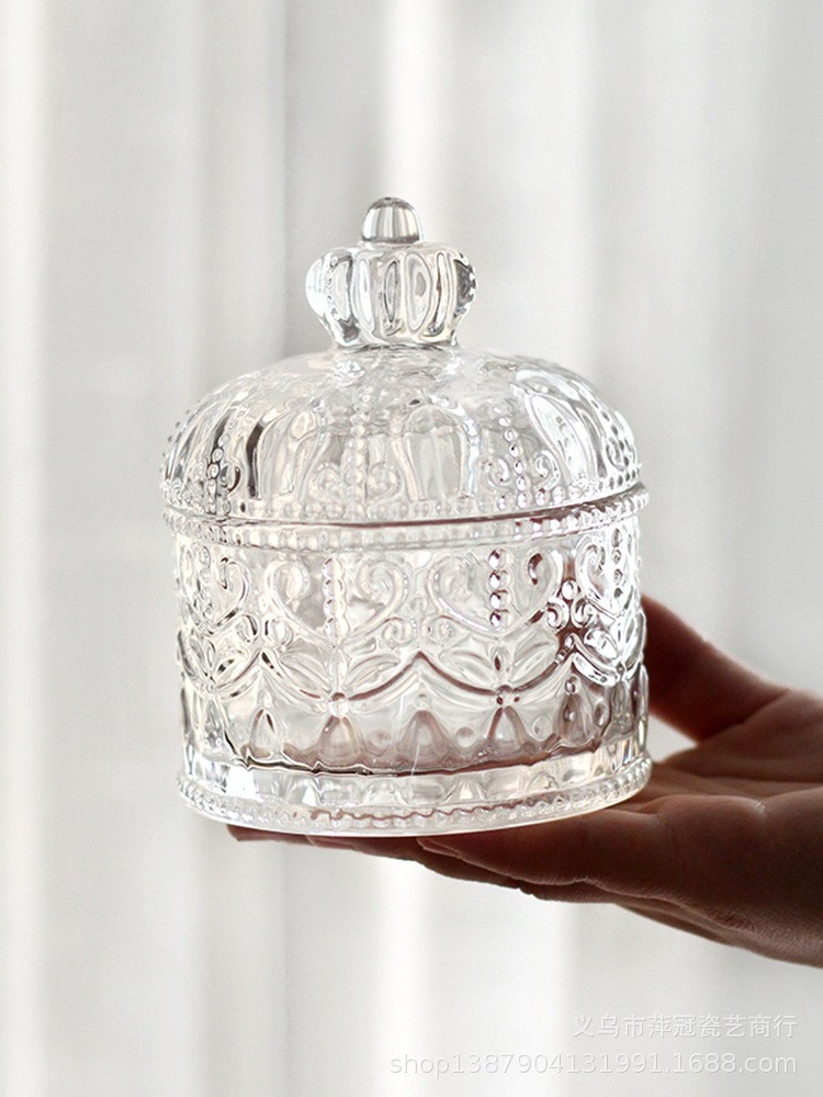 《1608》皇冠浮雕水晶收納罐