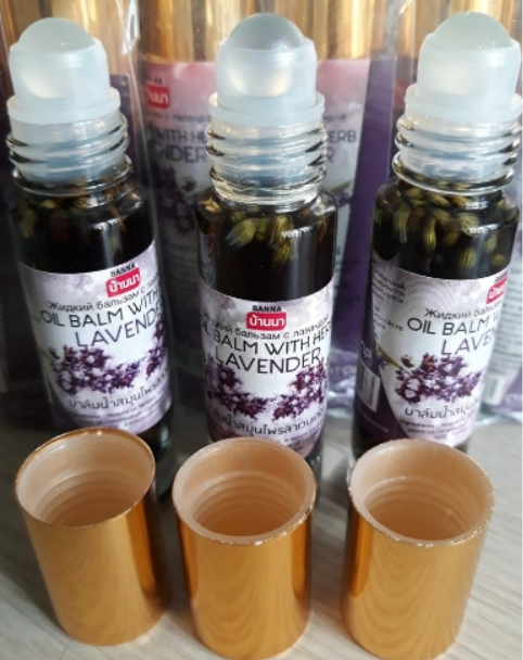 泰國 BANNA 薰衣草草本滾珠按摩油 10ml 放鬆香氛外用護理