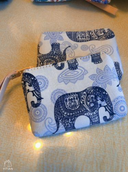 泰國市集風手作零錢包｜民族花紋 象神圖騰 手感布藝 小巧便攜 隨機出貨