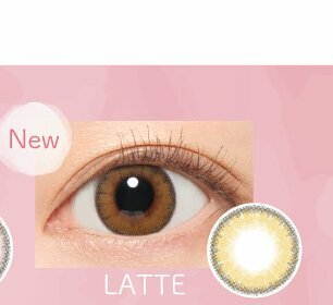 [新版]Luna Natural Latte 月拋棄有色彩妝隱形眼鏡｜每盒1片