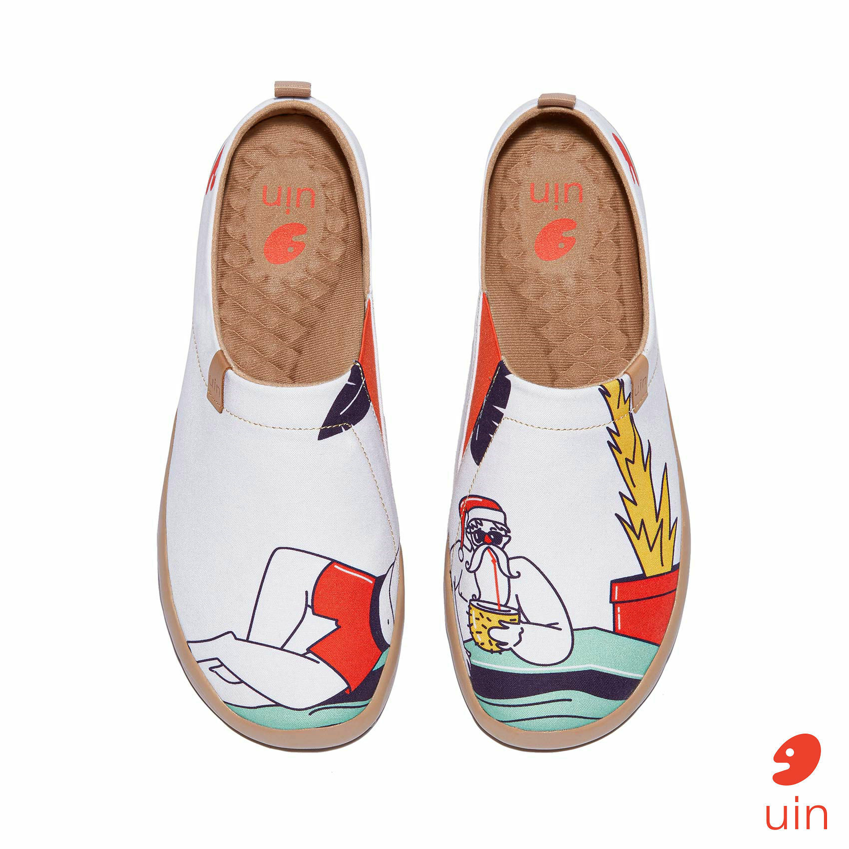 【 Uin 】西班牙原創設計 | 休假中 男鞋 彩繪鞋 休閒鞋 懶人鞋
