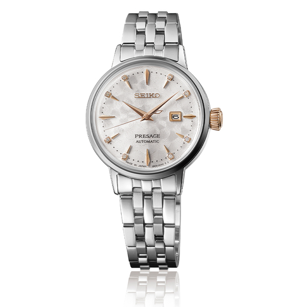 萬年鐘錶 - SEIKO Presage  調酒師  Clover Club調酒 機械女錶 SRE009J1 / 2R05-00A0S 錶徑30.3MM