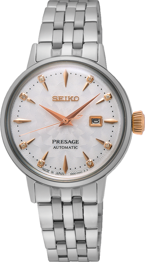 萬年鐘錶 - SEIKO Presage  調酒師  Clover Club調酒 機械女錶 SRE009J1 / 2R05-00A0S 錶徑30.3MM