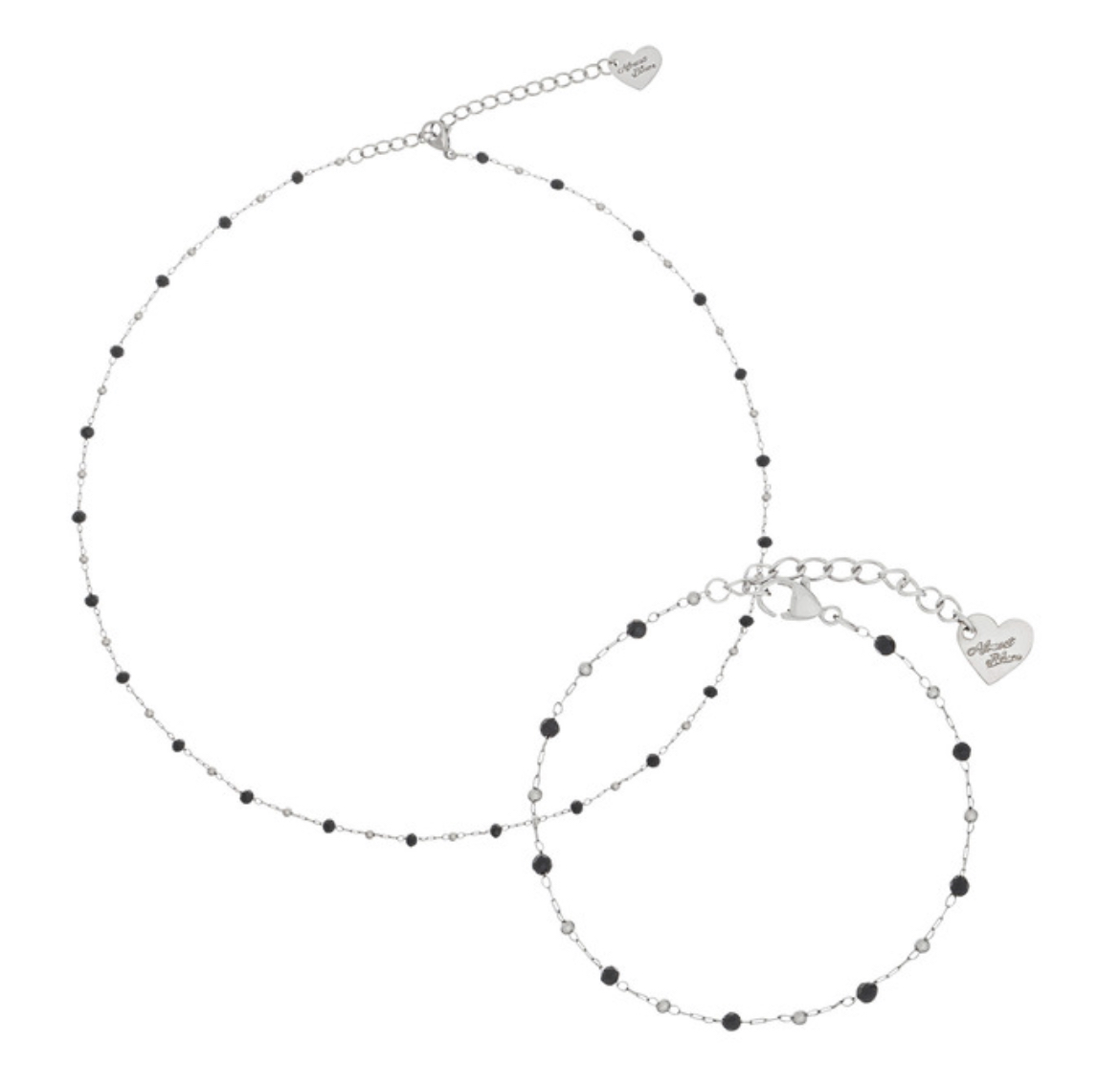 Almost Blue - BLACK BEADS CHAIN NECKLACE / BRACELET