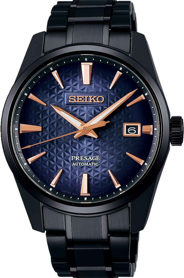 萬年鐘錶 - SEIKO Presage  限量曙 破曉紫色天空麻葉紋機械男錶  SPB363J1 / 6R35-02T0SD  錶徑39.3MM
