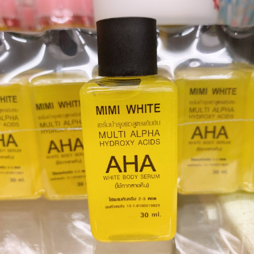 泰國 美麗白 AHA 身體透亮精華 30ml｜AHA 身體換膚・改善暗沉粗糙・乳液混合更溫和