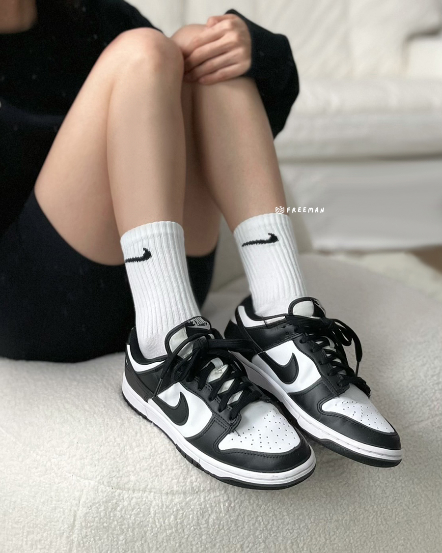 Nike Dunk Low GS 熊貓大童款CW1590-100