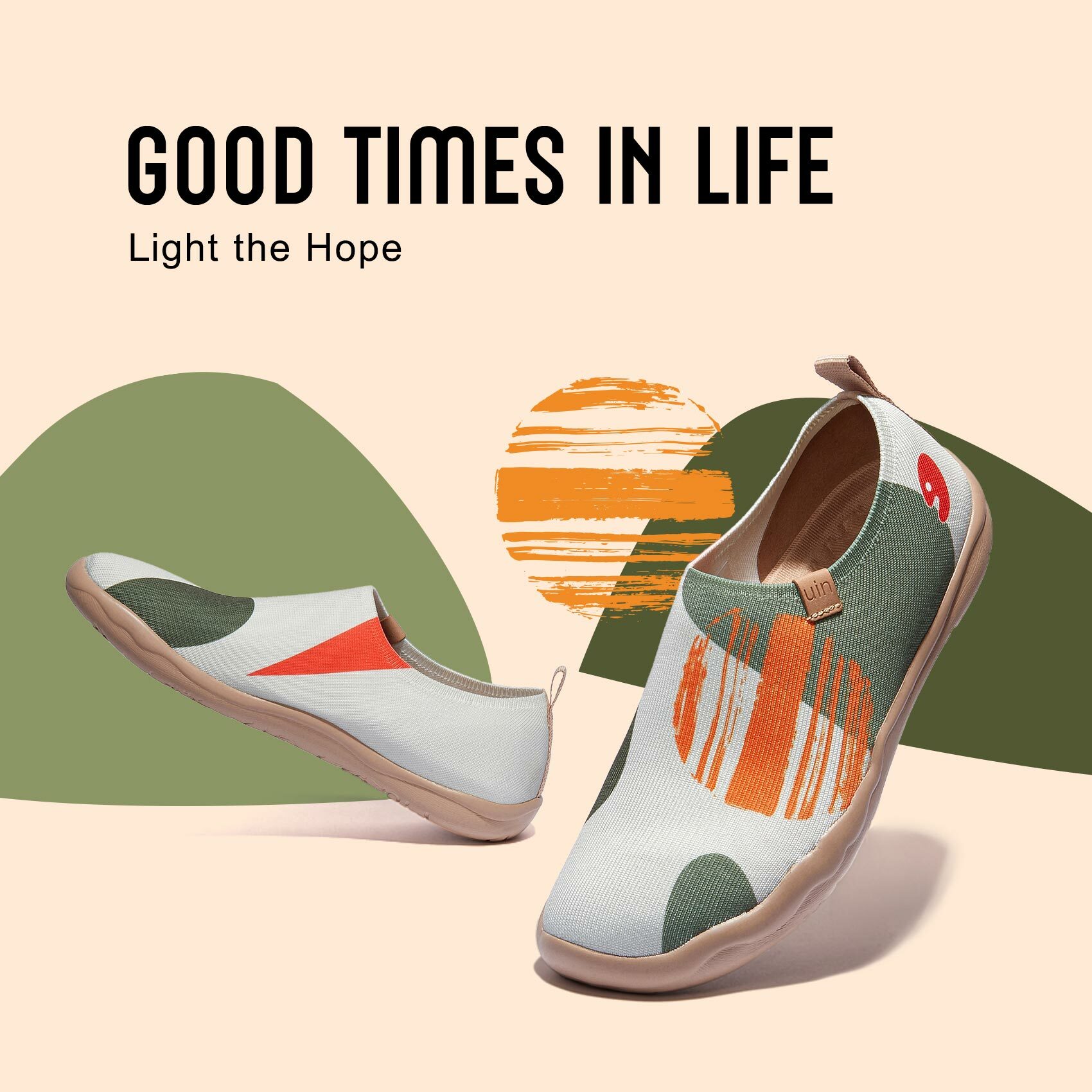 【 Uin 】西班牙原創設計 | 綠意蔓延 女鞋 彩繪鞋 休閒鞋 懶人鞋