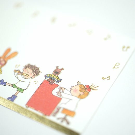 COCO醬 音樂 8枚凸版印刷小卡片｜日本Greeting Life