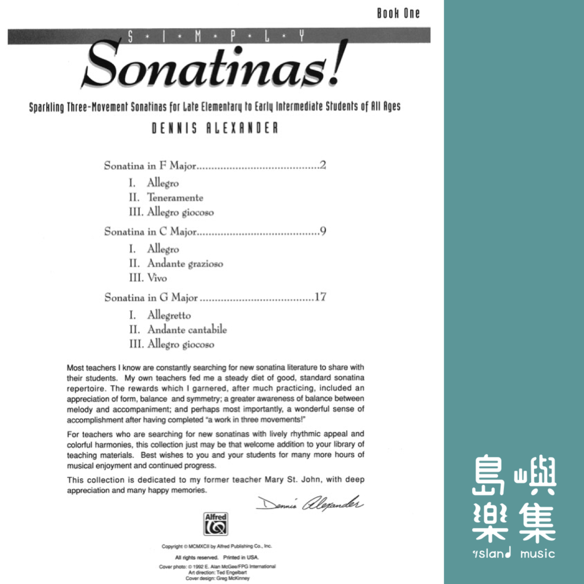 Simply Sonatinas!, Book 1: Piano Book