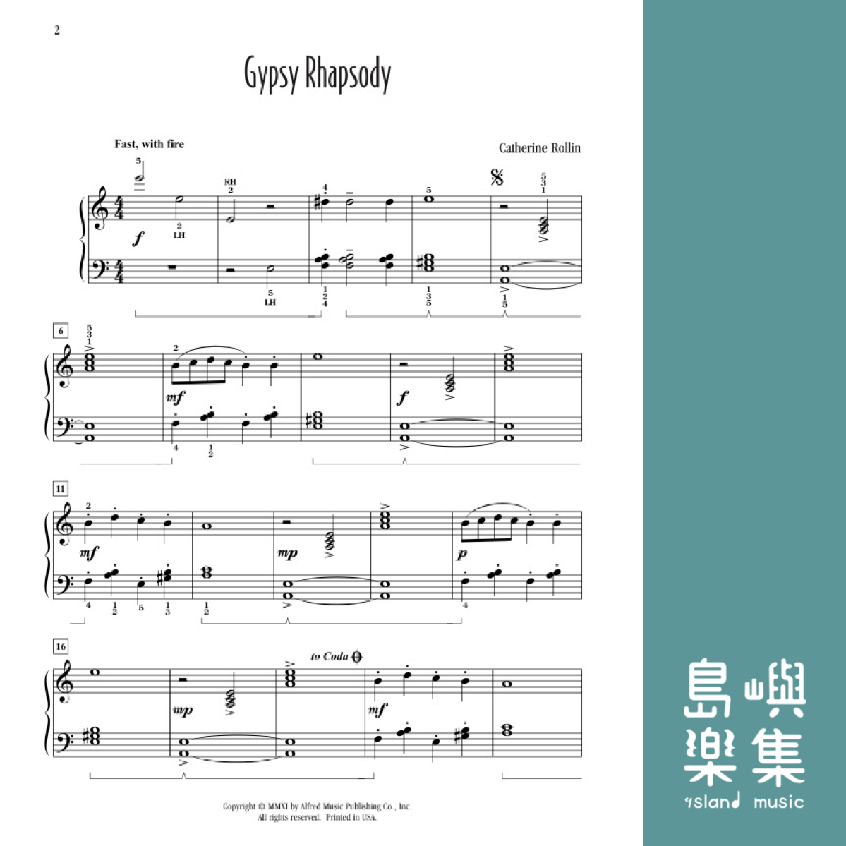 Gypsy Rhapsody: Piano Sheet