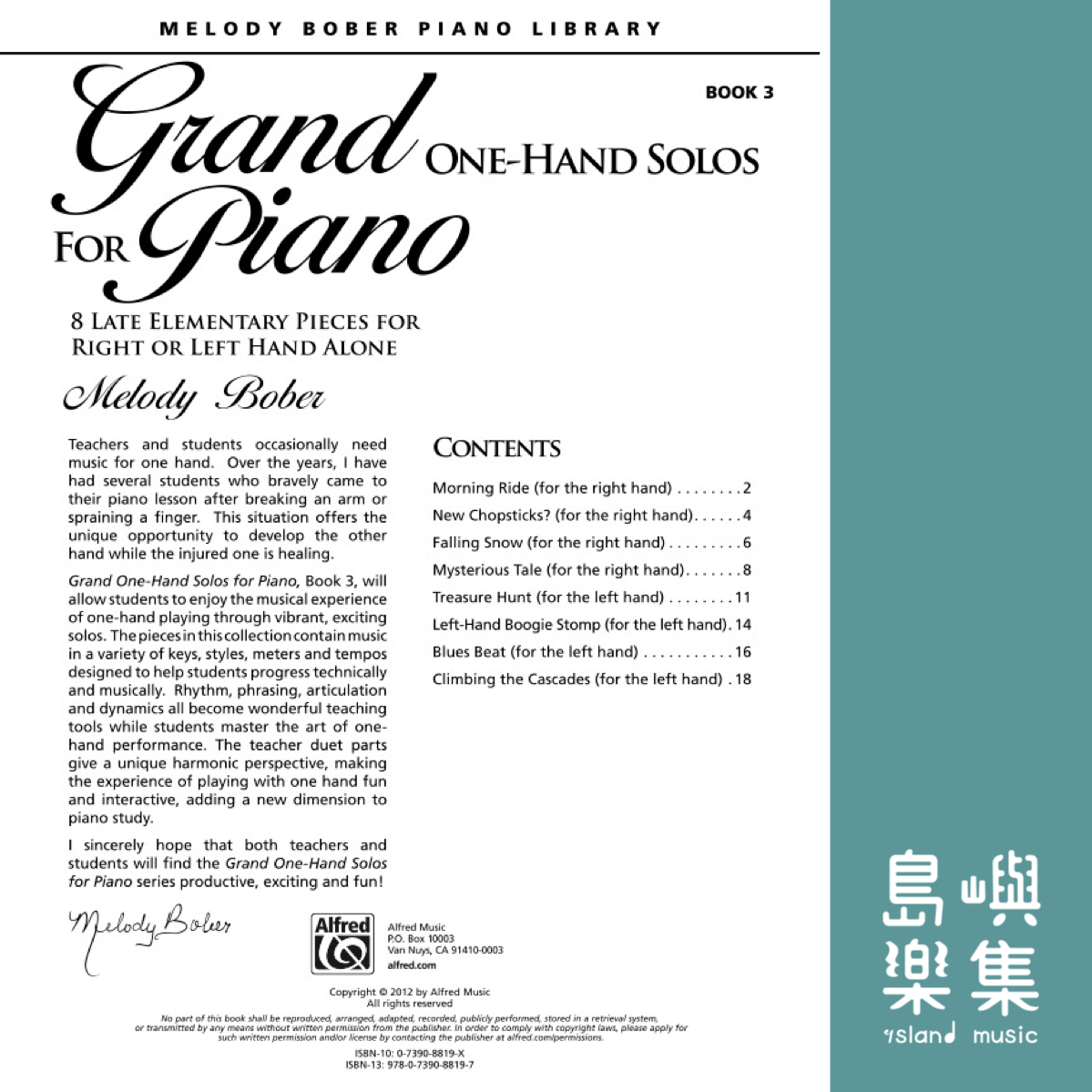 Grand One-Hand Solos for Piano, Book 3: Piano Book