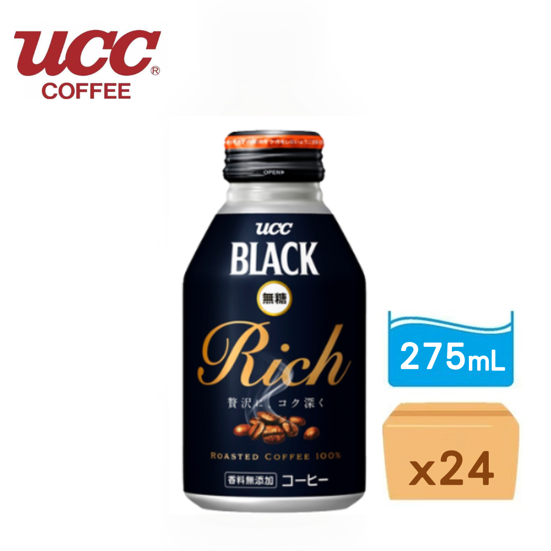 UCC無糖黑咖啡 275ml x 24支