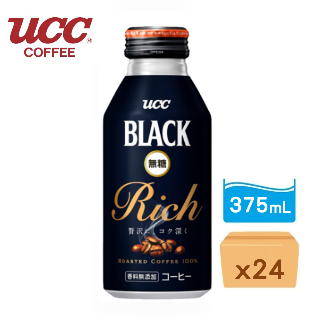 UCC無糖黑咖啡 375ml x24支
